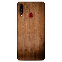 Lopard Samsung Galaxy A20s Uyumlu Kılıf Wood'X (7) Telefon Kılıfı Baskılı