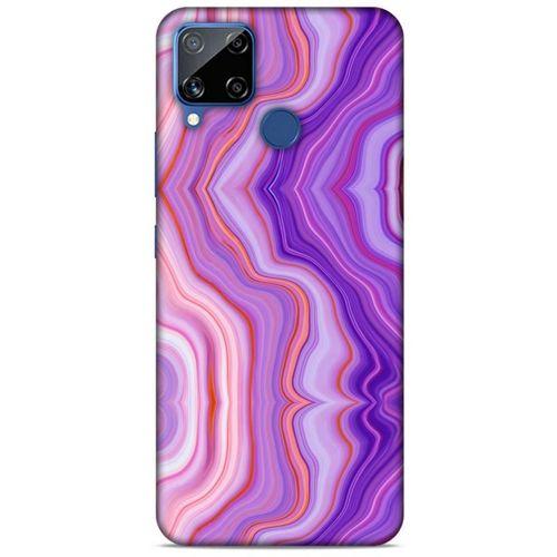 Mermer Desenli (46) Tema Core Armor Kılıf Lavanta Oppo Realme C15 Kılıf
