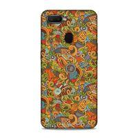 Oppo Ax7 Kılıf Doodle Piknik Seti Arka Kapak Silikon Koruma Full Koruyucu