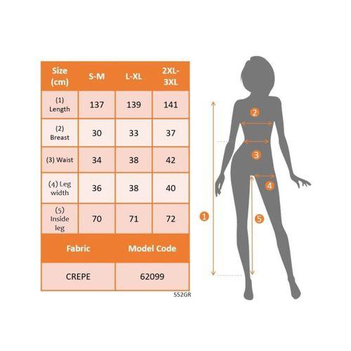 Kadın Kısa Kollu Kare Yakalı Göğsü Gipeli Belden Kuşaklı Uzun Janjan Tulum