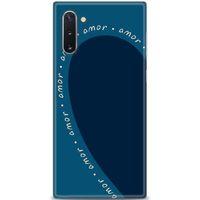 Samsung Galaxy Note 10 Kılıf HD Baskılı Kılıf - Amor Mavi + Tam Ekran Koruyucu