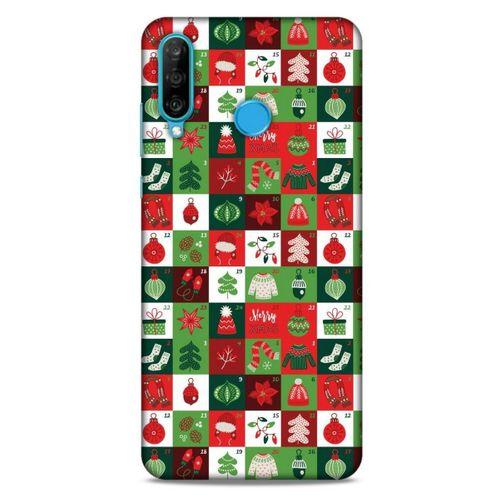 Yılbaşı Süsleri 07 Huawei P30 Lite Kılıf Silikon Kapak