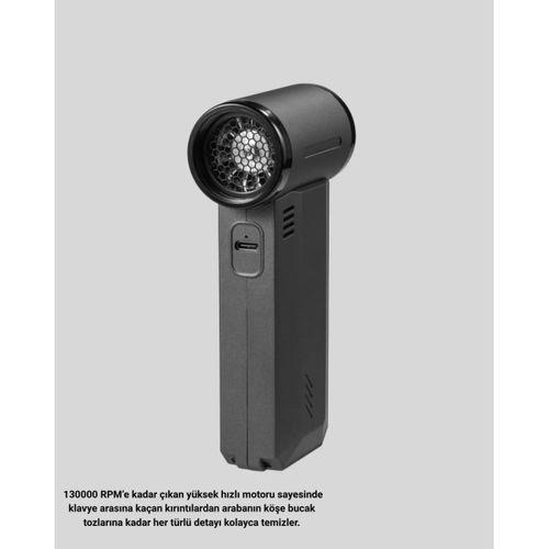 130000 Rpm Çok Fonksiyonlu Şarjlı Hava Üfleme Ve Vakum Temizlik Cihazı