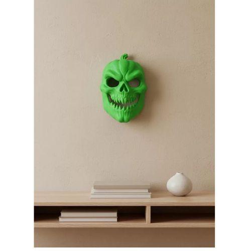 Yeşil Dekoratif Korku Maskesi Duvar Süsü