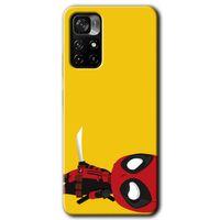 MRCİLETİSİM Poco M4 Pro 5G Kılıf HD Desen Baskılı Arka Kapak + Temperli Cam - DeadPool 6