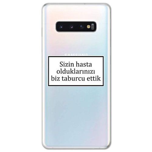 Galaxy S10 Kılıf HD Yazı Baskılı Silikon Arka Kapak - Yazı 1