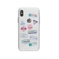 iPhone X Seyehat Pulu Tasarımlı Premium Şeffaf Silikon Kılıf