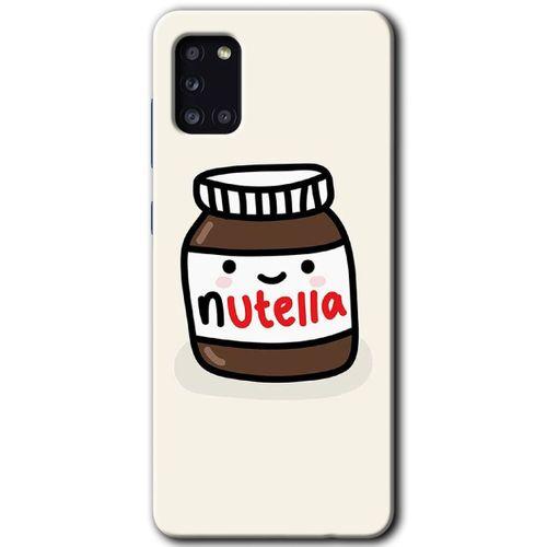 Samsung Galaxy A31 HD Baskılı Kılıf + 9D Tam Ekran Koruyucu - Nutella Aşkım