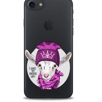 Zoologix (100) Apple Iphone 7 Şeffaf Kılıf Silikon Desenli