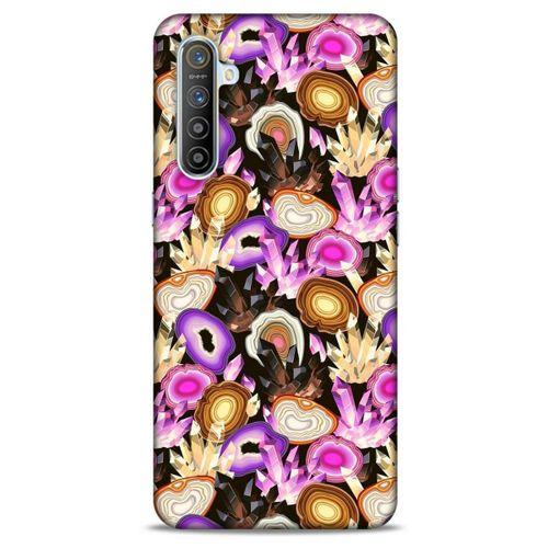 Oppo Realme XT Kılıf Baskılı Özel Seri Taşlı (16) Kalın Kılıf