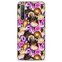 Oppo Realme XT Kılıf Baskılı Özel Seri Taşlı (16) Kalın Kılıf