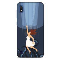 Samsung Galaxy A10 Kılıf Depresyon (43) Thin Fit Kılıf Mavi Tonları