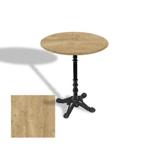 Dockers Çipa 1004 Döküm Ayak Yuvarlak Masa Çap 90cm - (Werzalit, Wermodin ve Allzalit Tabla) - Avalone Pine