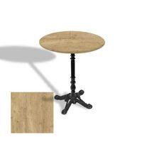 Dockers Çipa 1004 Döküm Ayak Yuvarlak Masa Çap 90cm - (Werzalit, Wermodin ve Allzalit Tabla) - Avalone Pine