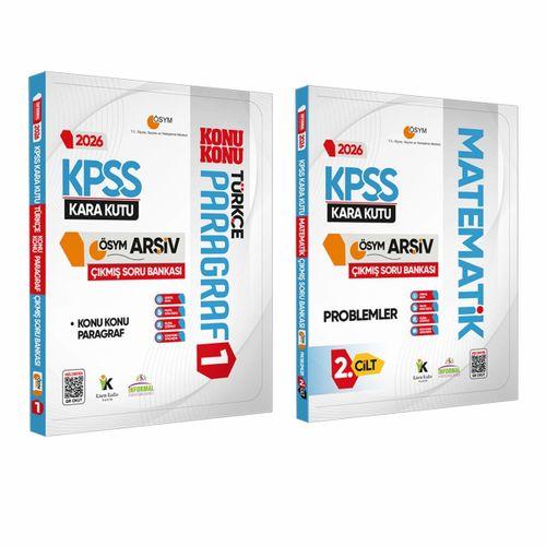 2026 KPSS Kara Kutu PARAGRAF ve PROBLEMLER ÖSYM Çıkmış Soru Bankası 2li Set Konu Özetli Çözümlü