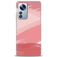 Xiaomi Mi 12 Kılıf HD Baskılı Kılıf - Pembe Palet + Tam Ekran Koruyucu