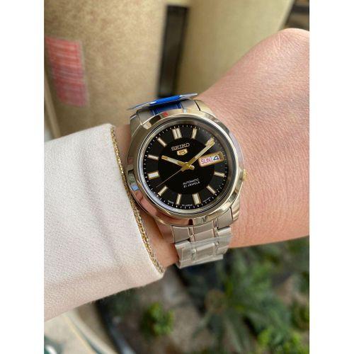 Seiko 5 Japan SNKK17J1 Çelik 39 mm Gri Otomatik Siyah Kadran 5 ATM Erkek Kol Saati
