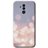 Potkal Hediye Fabrikası Huawei Mate 20 Lite HD Baskılı Kılıf + 9D Tam Ekran Koruyucu - Blur Lights