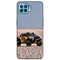 Lopard Oppo Reno 4 Lite Uyumlu Kılıf PickUpX (44) Tough Armor Kılıf Turuncu Siyah