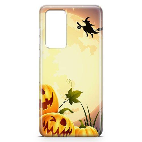 Huawei P40 Kılıf Cadı Balkabakları Arka Kapak Koruma Desenli Full Koruyucu