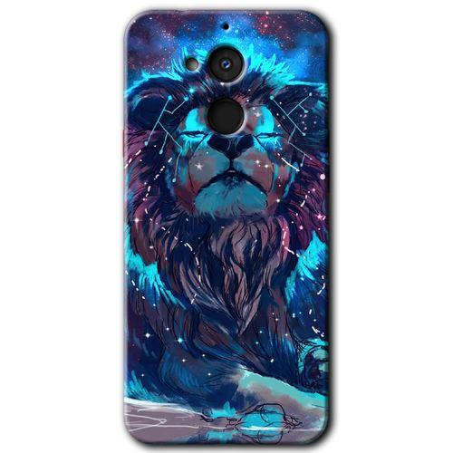 General Mobile GM 8 HD Baskılı Kılıf + 9D Tam Ekran Koruyucu - Neon Aslan