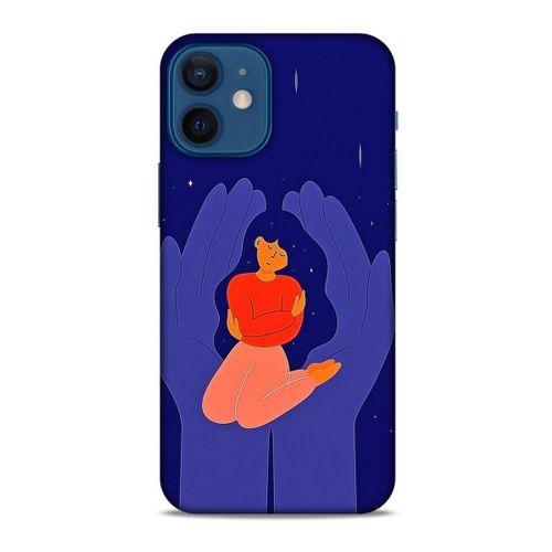 Apple iPhone 12 Mini Kılıf Depresyon (7) Telefon Kılıfı Koyu Kahverengi