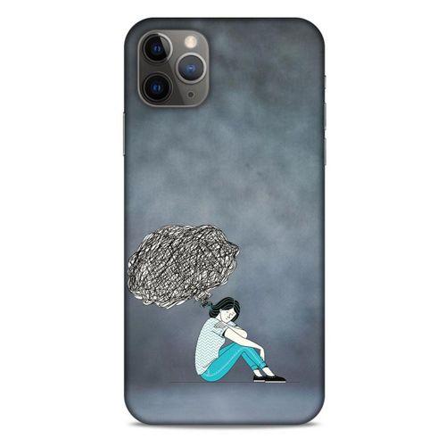 Apple Iphone 11 Pro Max Kılıf Depresyon (5) Koruma Kabı Fuşya