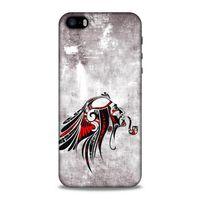 Lopard Apple Iphone 5S Uyumlu Kılıf Tattoo's (43) Thin Fit Kılıf Pipolu Kızılderili