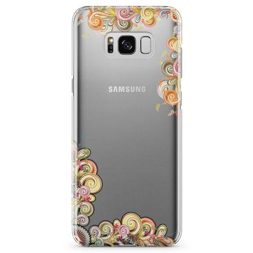 Samsung Galaxy S8 Kılıf El İşi Süsler Arka Kapak Koruma Desenli Full Koruyucu