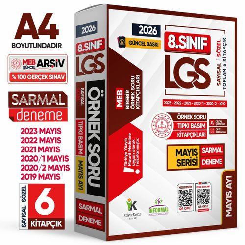 2026 8 Sınıf LGS Mayıs Ayı MEB Örnek Soru Tıpkı Basım 6lı Sarmal Deneme Paketi Dijital Çözümlü