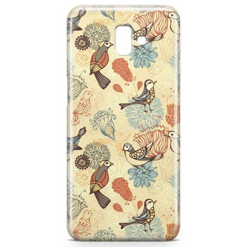 Samsung Galaxy J6 Plus Kılıf Cennet Papağanı Arka Kapak Koruma Desenli Full Koruyucu