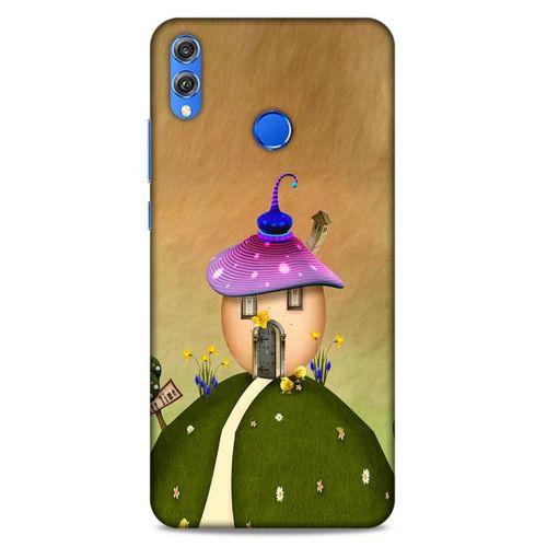 Lopard Huawei Honor 8x Uyumlu Kılıf Manipülasyon ☻ (28) Arka Kapak Desenli