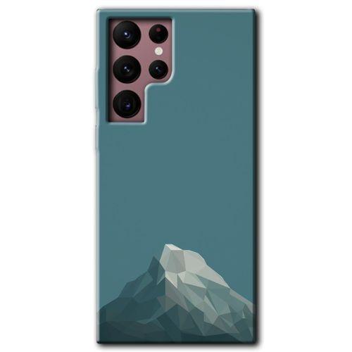 Galaxy S22 Ultra Kılıf HD Desen Baskılı Arka Kapak - Alone Mountain