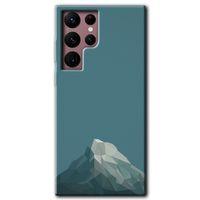 Galaxy S22 Ultra Kılıf HD Desen Baskılı Arka Kapak - Alone Mountain