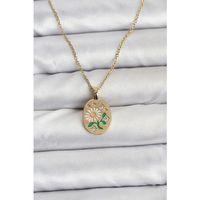 316L Çelik Zincir Papatya Figürlü Kadın Kolye