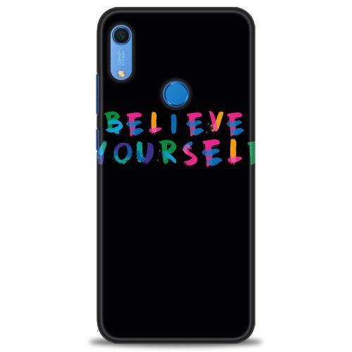 Huawei Y6S Kılıf HD Baskılı Kılıf - Believe + Tam Ekran Koruyucu