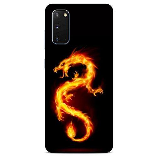 Samsung Galaxy S20 Kılıf Dragons (26) Tpu Silikon Kılıf Tatoo Ateş Ejderhası