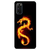 Samsung Galaxy S20 Kılıf Dragons (26) Tpu Silikon Kılıf Tatoo Ateş Ejderhası