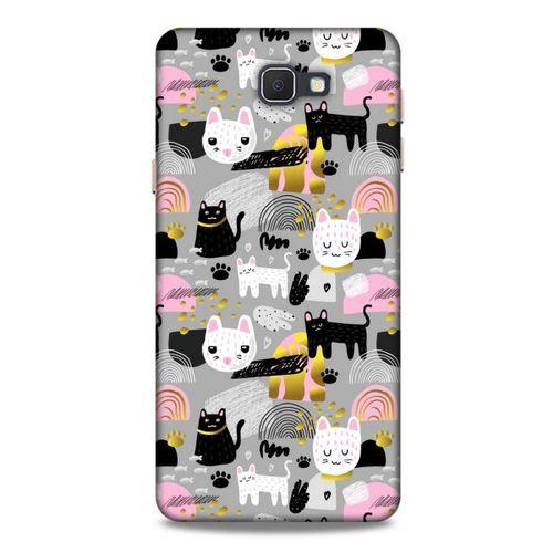 Lopard Samsung Galaxy J7 Prime Uyumlu Kılıf Kediler (8) Baskılı Kılıf Cins Kediler