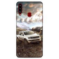 Lopard Samsung Galaxy A20s Uyumlu Kılıf PickUpX (38) Neo Hybrid Kılıf Gri Amarok