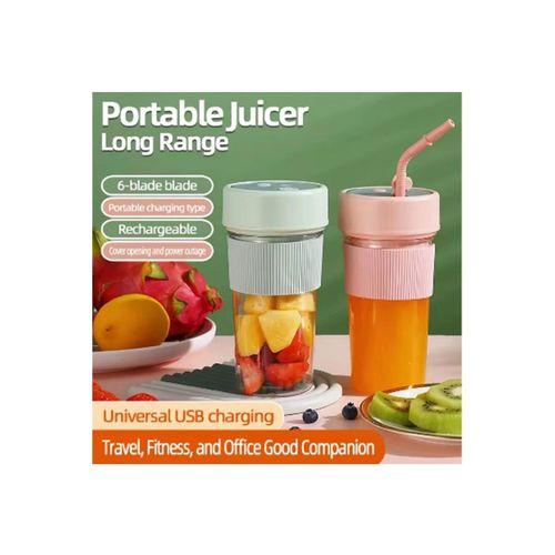 Mini Taşınabilir Mikser 350 Ml Smoothie Makinesi Meyve Sıkacağı Şarj Edilebilir Blender Yeşil