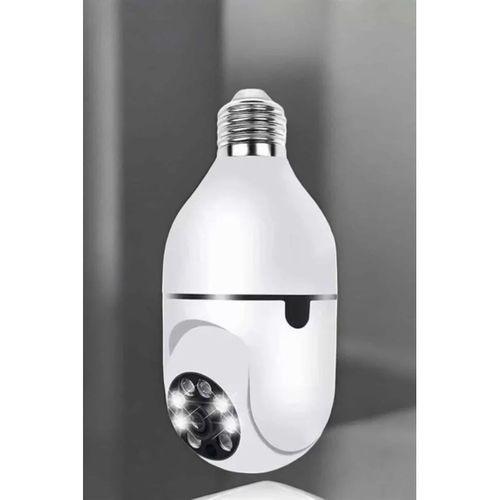 Ampul Görünümlü Güvenlik Kamerası Duylu Wifi Kamerası Dönebilen