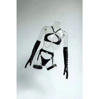 Siyah Harness Takım Zincir Detaylı Deri Vücut Kemerleri - Brf1330