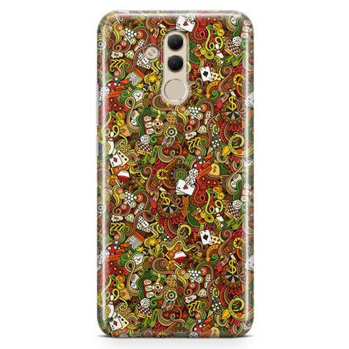 Huawei Mate 20 Lite Kılıf Okey Tavla 51 Arka Kapak Koruma Desenli Full Koruyucu