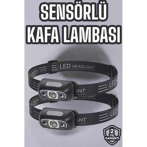 Kafa Lambası Kamp Lambası Led Işık Şarjlı Ayarlanabilir