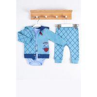 Cep Desenli Kapişonlu % 100 Pamuk Hırkalı 3'lü Erkek Takım