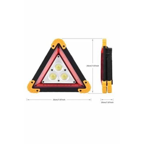 Işıklı Üçgen Reflektör Led Projektör Acil Durum Feneri Flaşör 500 Lümen