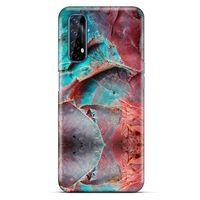 Oppo Realme 7 Kılıf Baskılı Özel Seri Taşlı (49) Ultra Silikon Kılıf