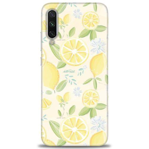 Xiaomi Mi A3 Kılıf HD Baskılı Kılıf - Limon + Tam Ekran Koruyucu