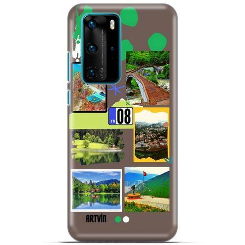 Lopard Huawei P40 Pro Uyumlu Kılıf Şehirli ※ (8) Artvin Baskılı Kılıf